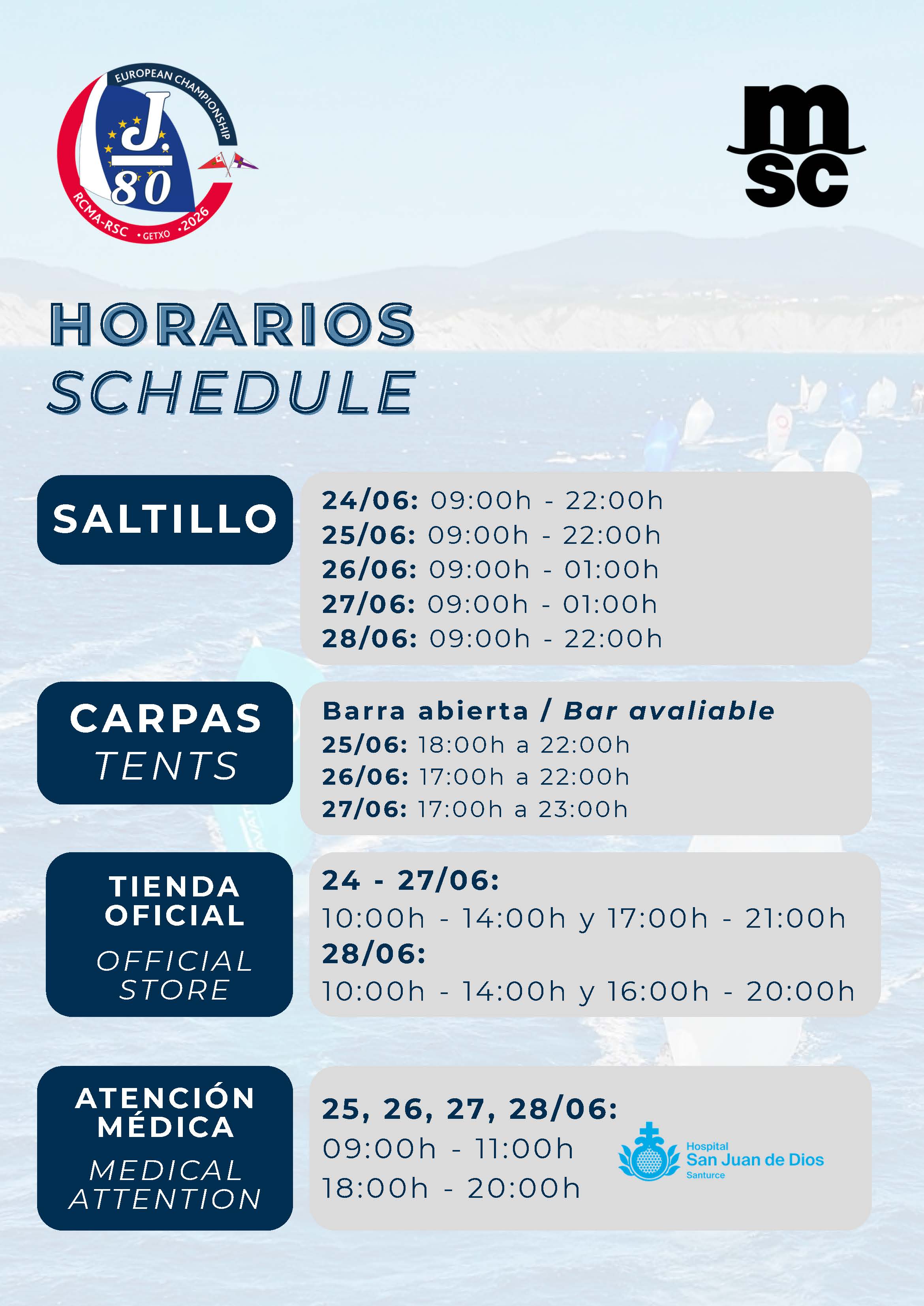 Horarios Espacios